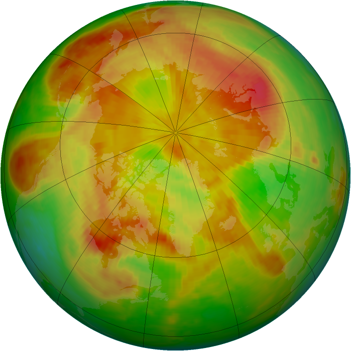 Arctic ozone map for 02 May 1986